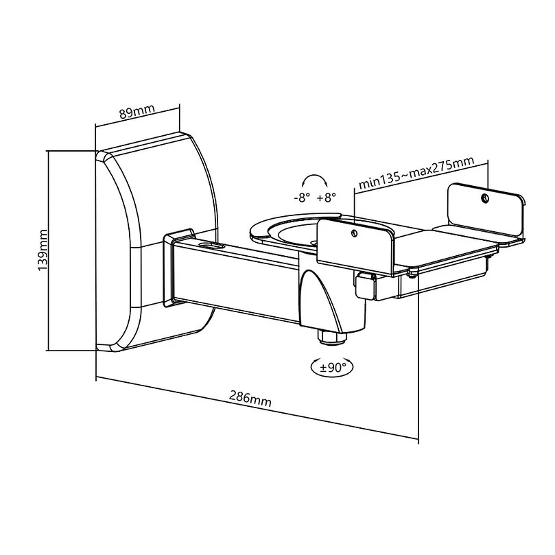 NORSTONE MOUNT SPEAKER WALL MOUNT BLACK