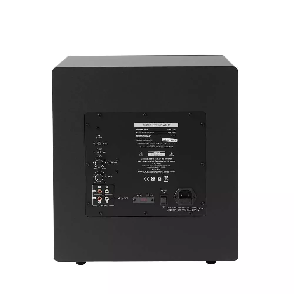 ELIPSON PREMIUM SUB10  BLACK (UNIDAD)