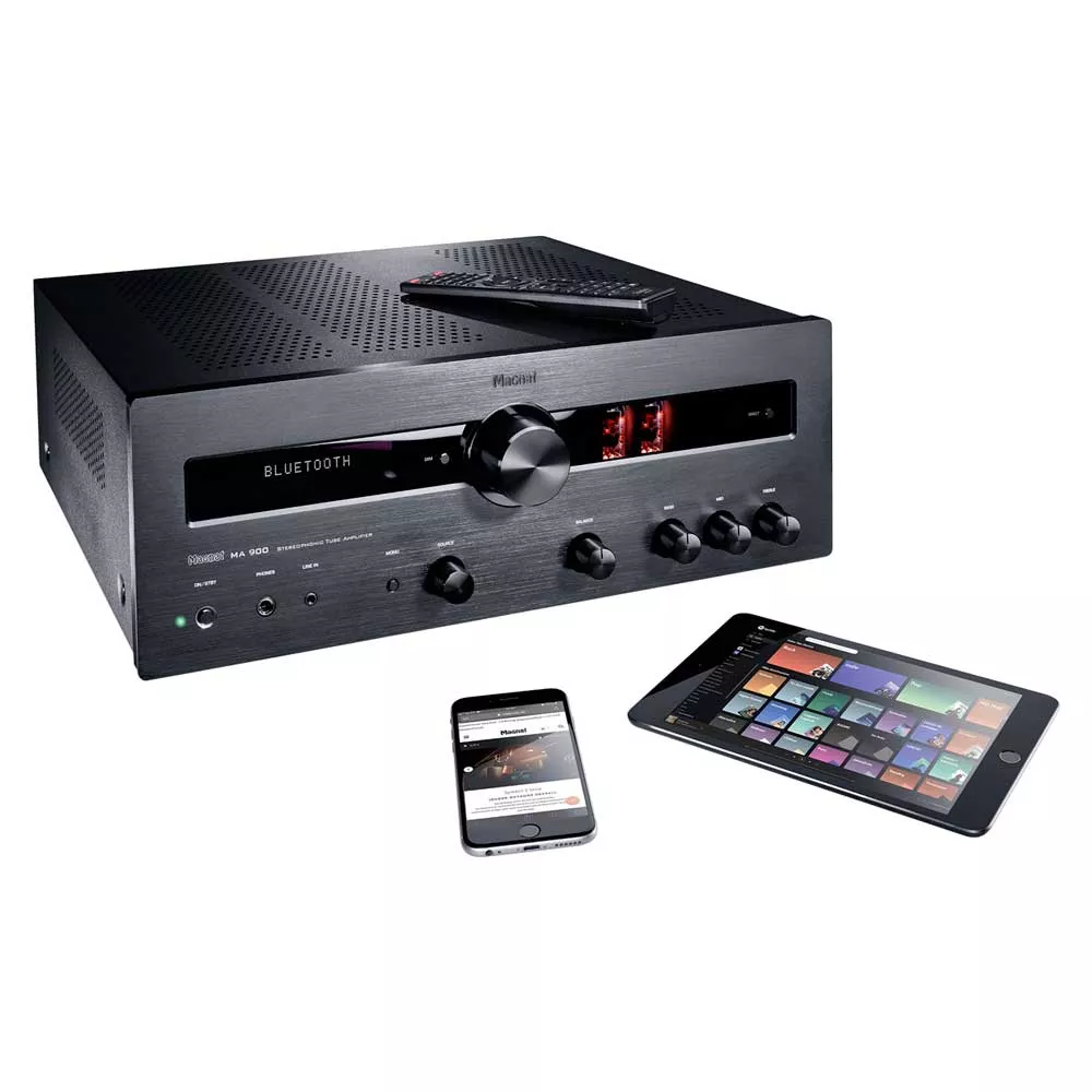 MAGNAT MA900 BLACK Amplificiador Hibrido 2x200W RMS Bluetooth 5.0