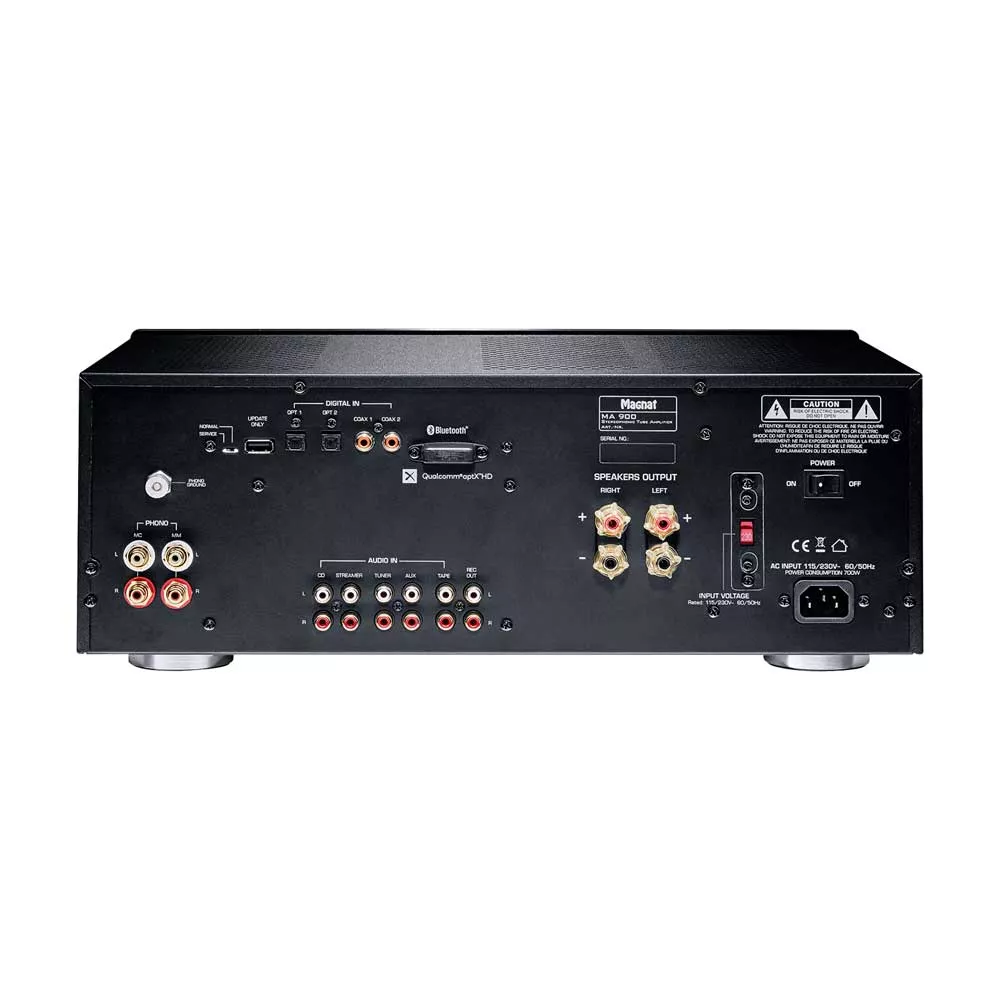MAGNAT MA900 BLACK Amplificiador Hibrido 2x200W RMS Bluetooth 5.0