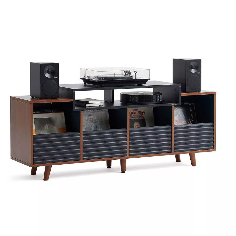 NORSTONE OSLO VINYL1600 BLACK/WALNUT