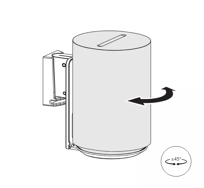 NORSTONE ROTATIVE WALL MOUNT FOR SONOS ERA100 White