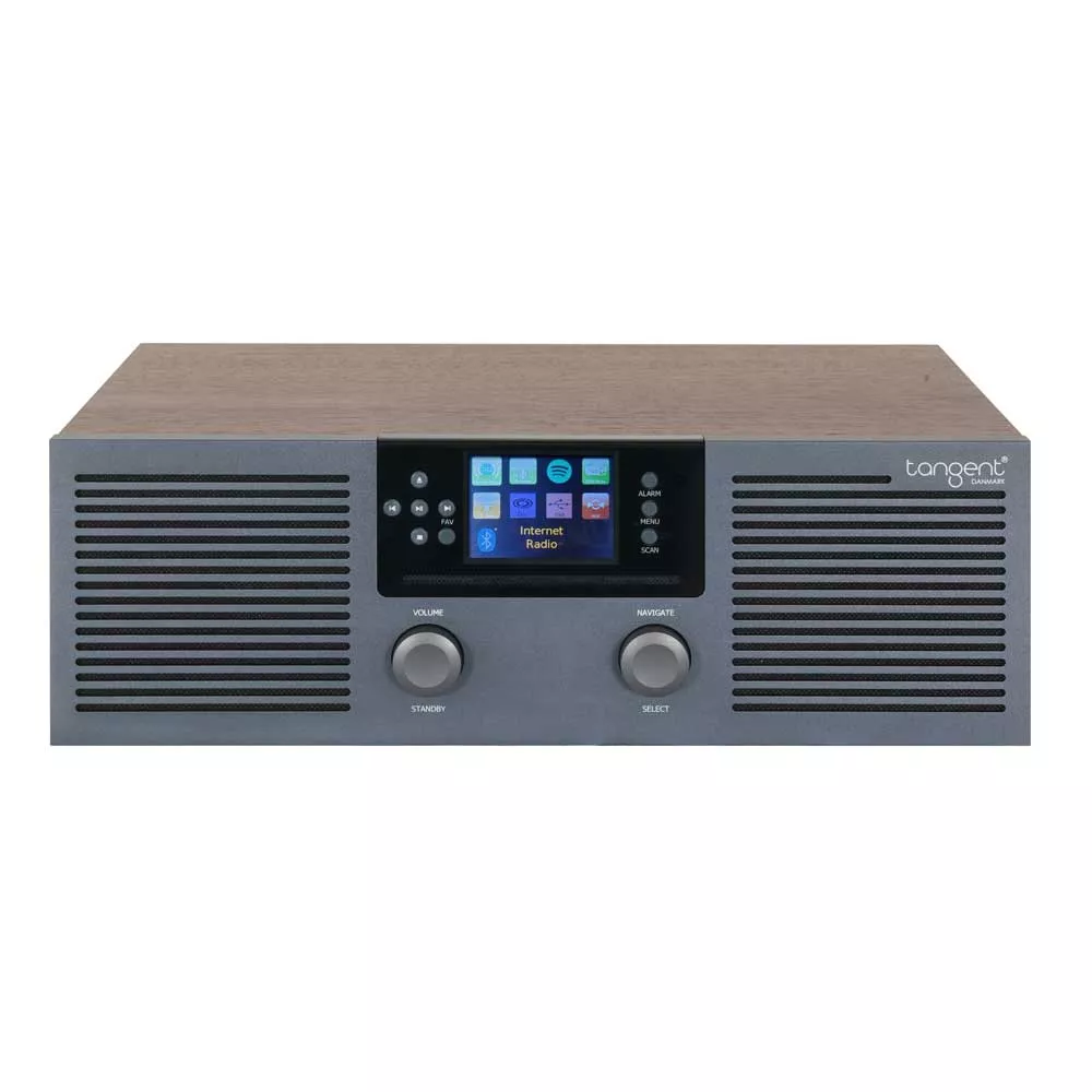 TANGENT Radio Fem Stereo Gunmetal/Walnut Veneer